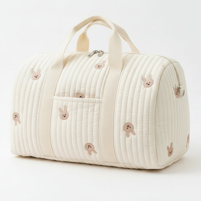 Quilted Tote Diaper Bag